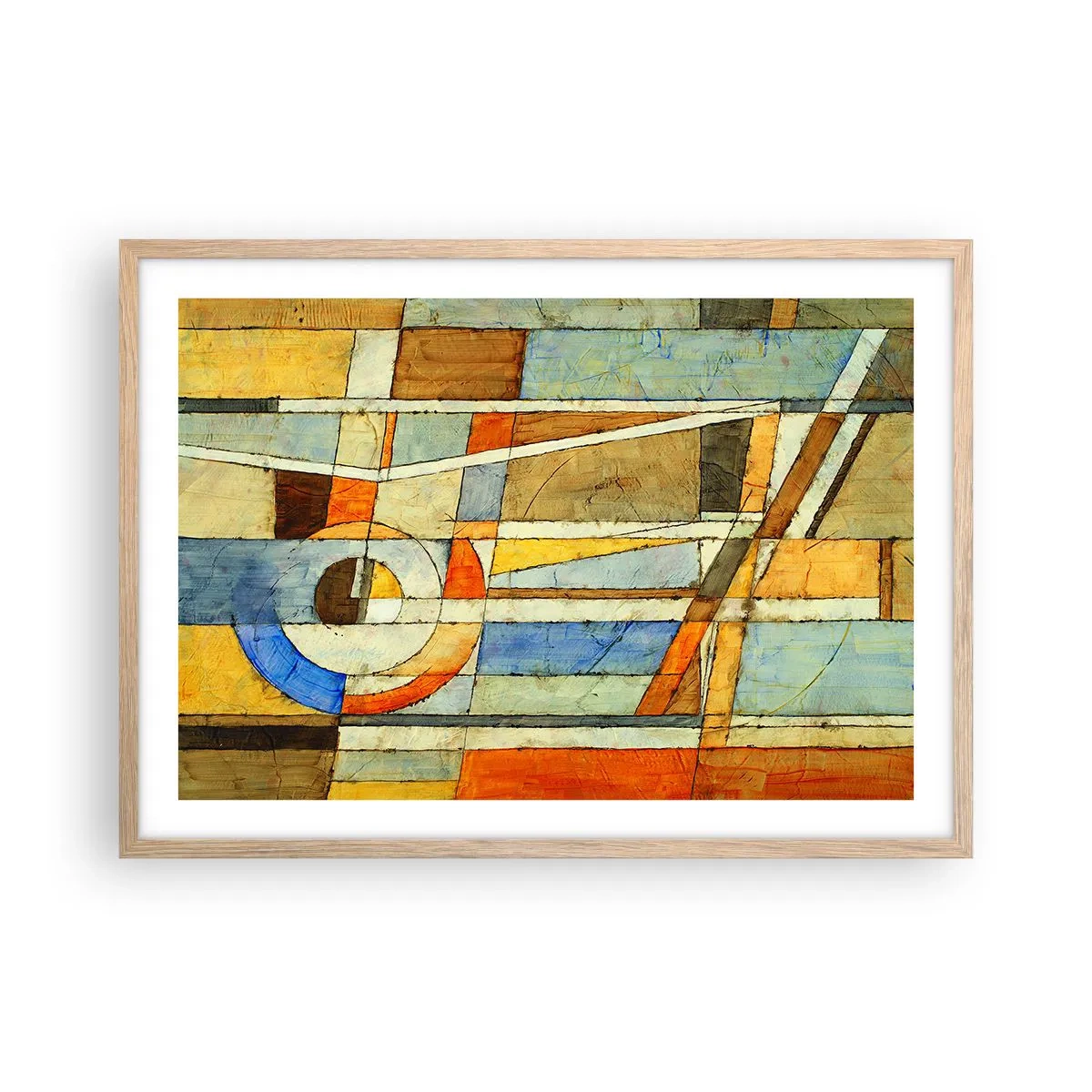 Affisch i ram av ljusek - Kubismen på bygget - 70x50 cm