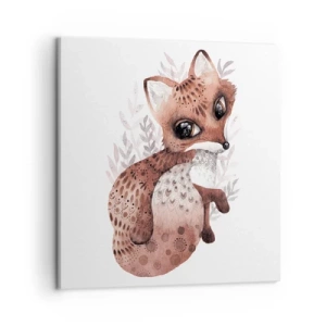 Canvastavla - Bild på duk - Bara älska - 50x50 cm