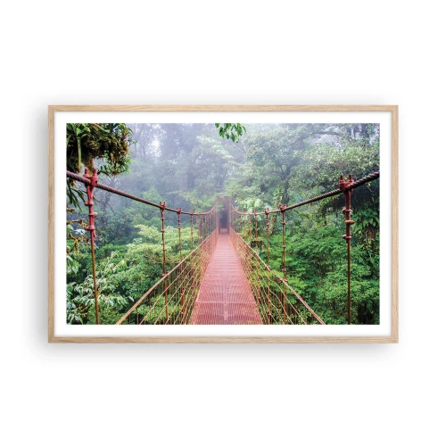 Affisch i ram av ljusek - Upphängd i trädkronorna - 91x61 cm