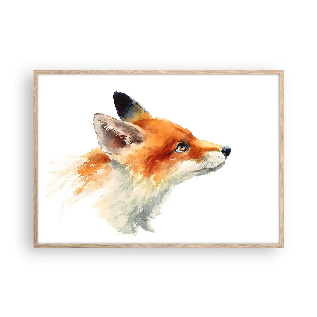 Affisch i ram av ljusek - Försiktighet skadar aldrig - 100x70 cm