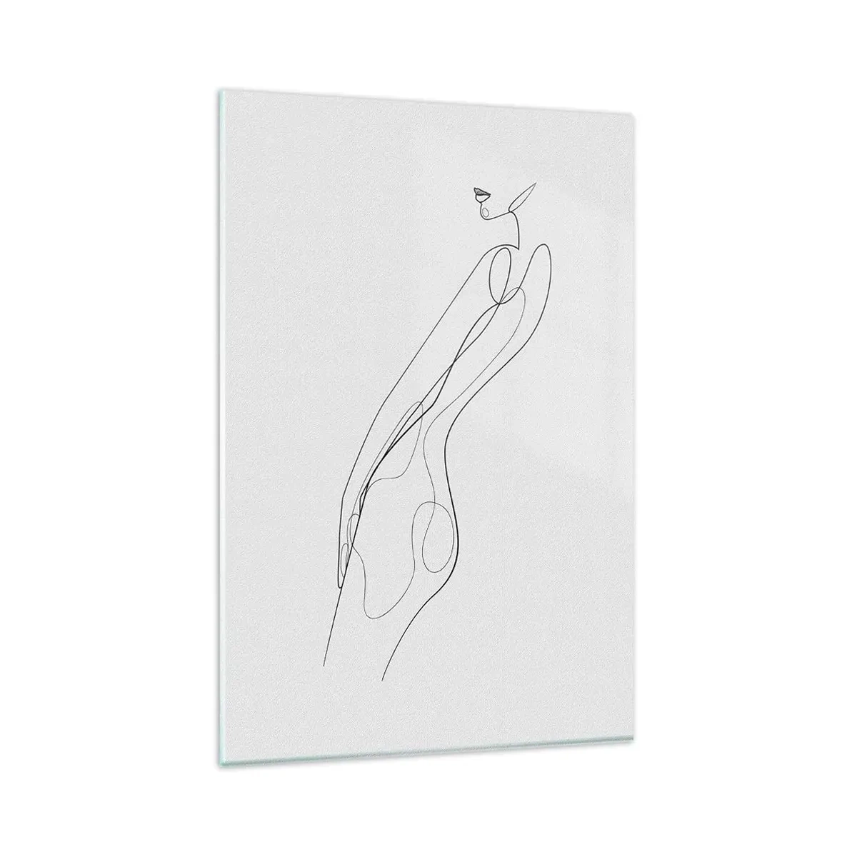 Glastavla - Bild på glas - Bara en utfästelse - 80x120 cm