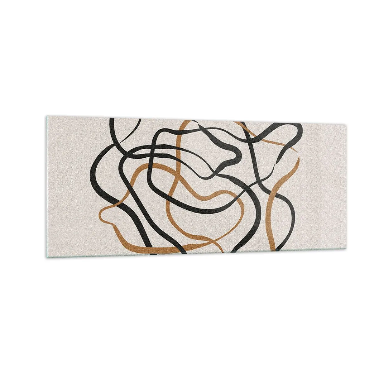 Glastavla - Bild på glas - Allt har gått fel - 100x40 cm