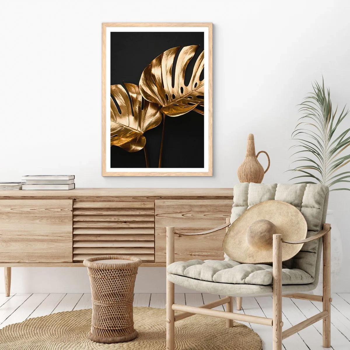 Affisch i ram av ljusek - Naturens skatter - 50x70 cm