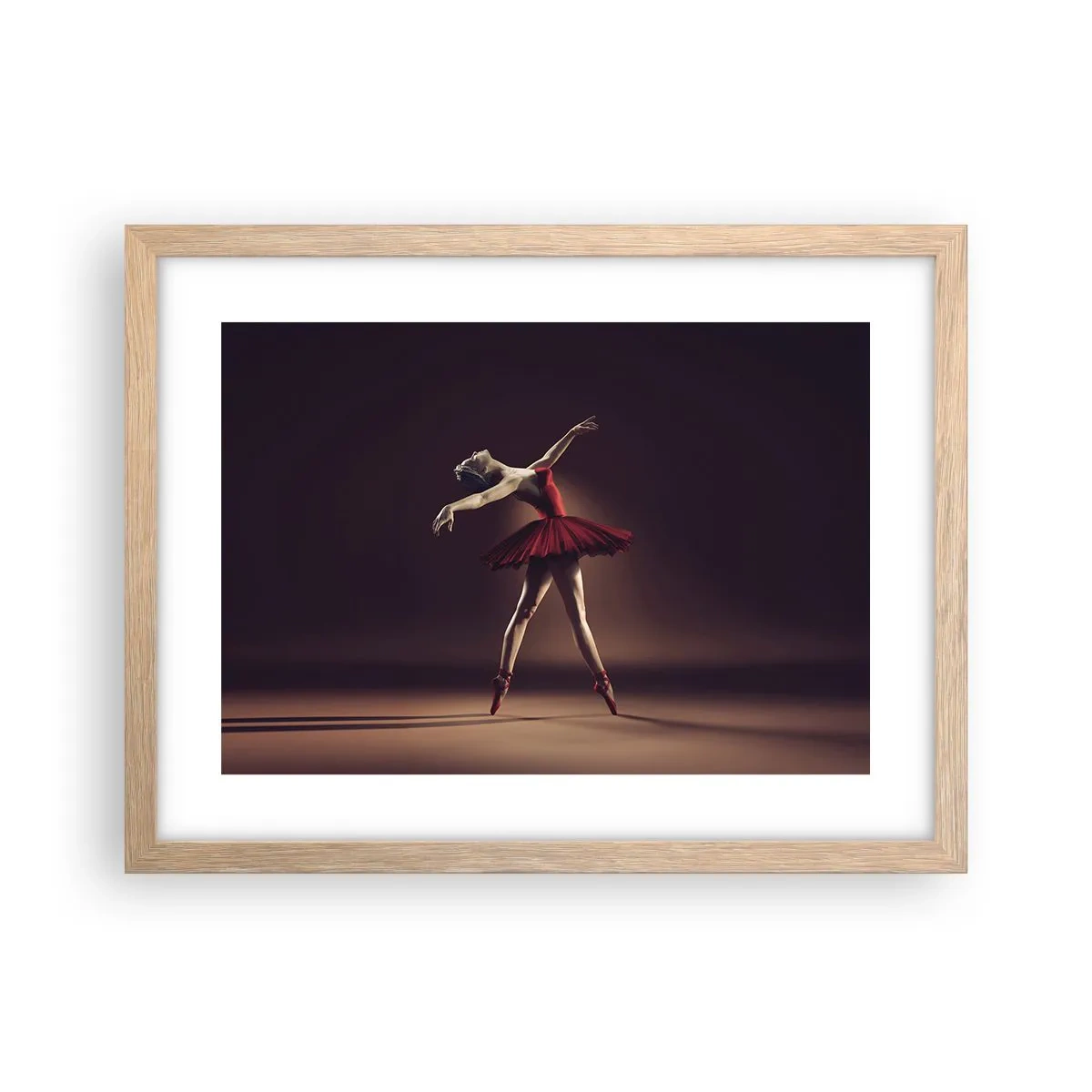 Affisch i ram av ljusek - Prima ballerina - 40x30 cm
