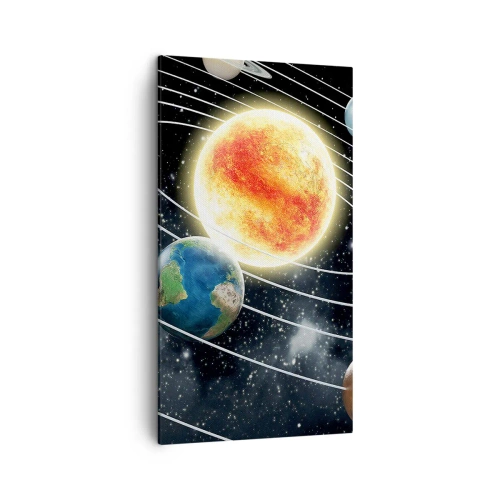 Canvastavla - Bild på duk - Rymddans - 45x80 cm