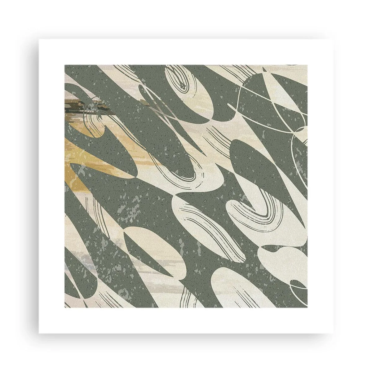 Affisch - Rytmisk abstraktion - 40x40 cm