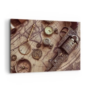 Canvastavla - Bild på duk - Äventyret kallar - 120x80 cm