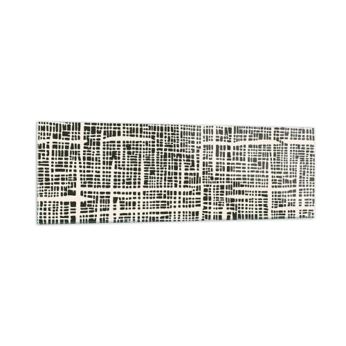 Glastavla - Bild på glas - Vävd komposition - 160x50 cm