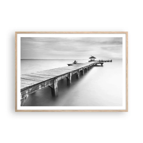 Affisch i ram av ljusek - Ut i det oändliga - 100x70 cm