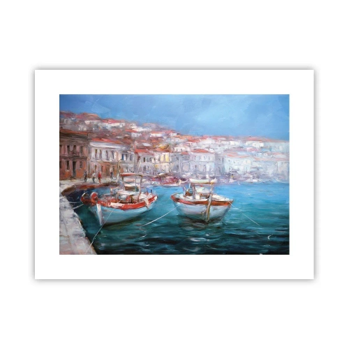 Affisch - Italiensk vik - 40x30 cm