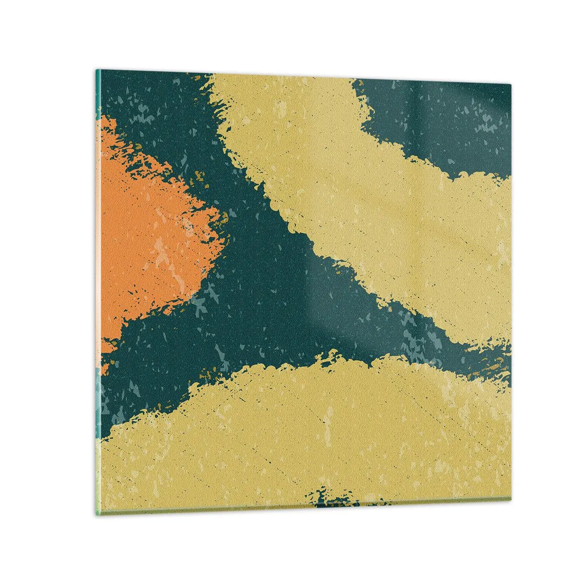 Glastavla - Bild på glas - Abstraktion - i slow motion - 30x30 cm