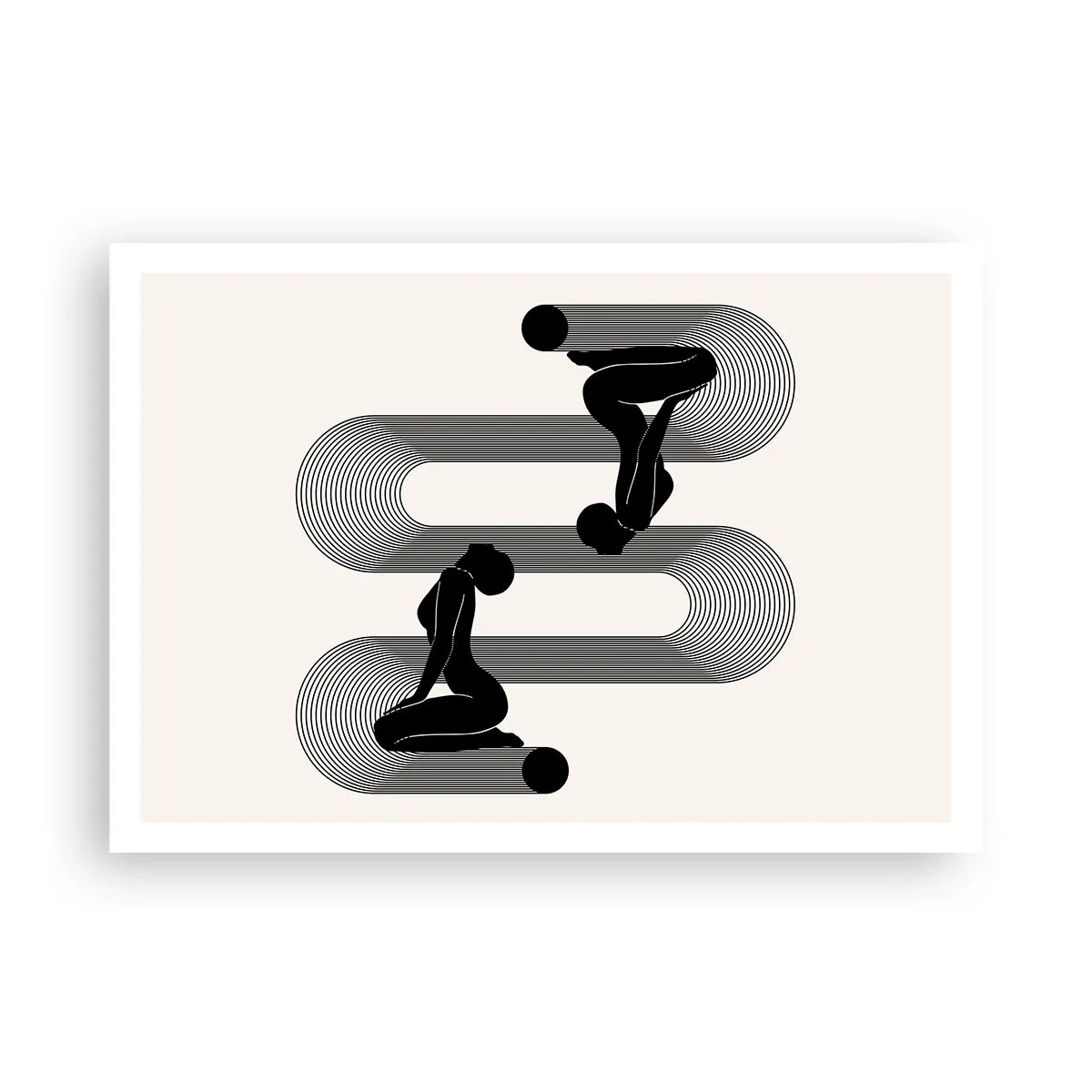 Affisch - Sensuell symmetri - 100x70 cm