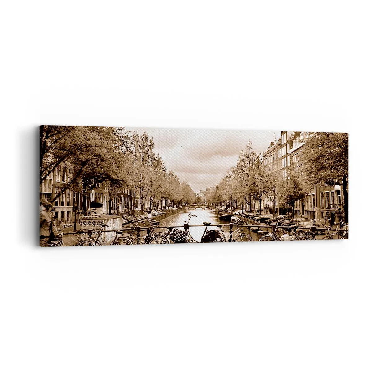 Canvastavla - Bild på duk - Holländsk stämning - 90x30 cm