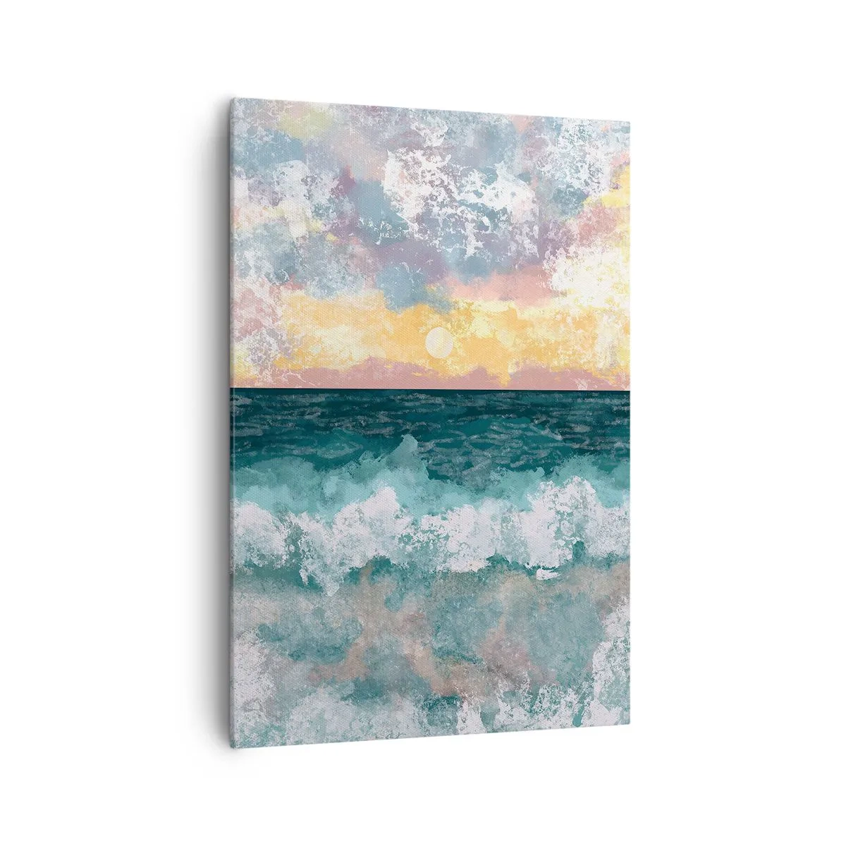 Canvastavla - Bild på duk - Vatten, ljus, luft - 70x100 cm