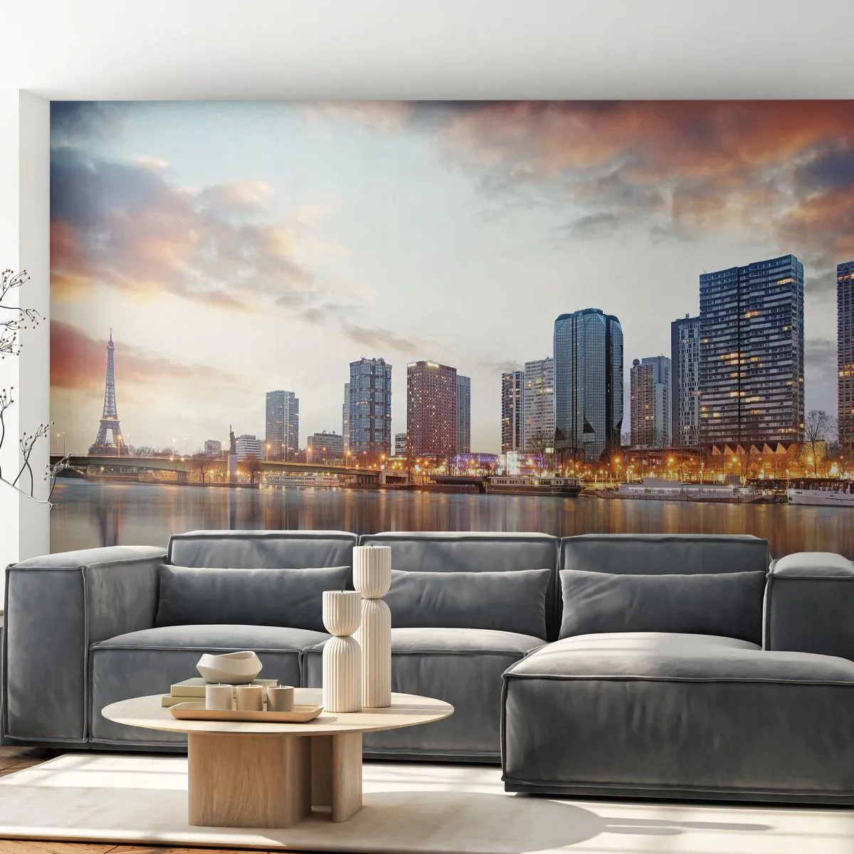 Fototapet Premium Canvas - Paris monumentala lugn - Stad, Paris, Eiffeltornet - 250x175 cm