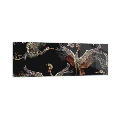 Glastavla - Bild på glas - Sagofågel - 160x50 cm
