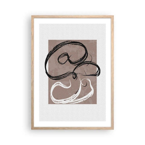 Affisch i ram av ljusek - Komposition - sökande efter fullständighet - 50x70 cm