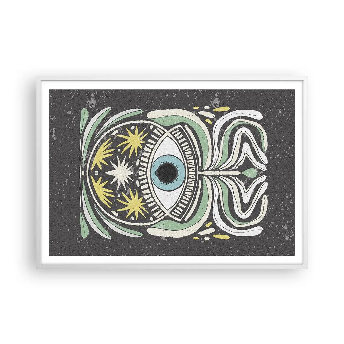 Affisch i vit ram - Stamritualer - 100x70 cm