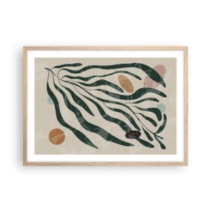 Affisch i ram av ljusek - Bland de gröna - 70x50 cm