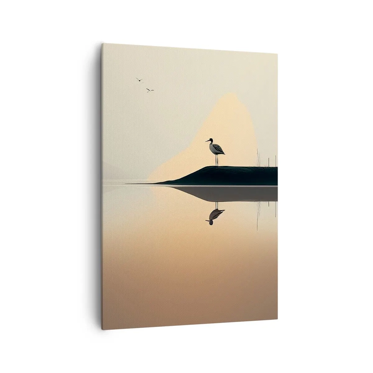 Canvastavla - Bild på duk - Herre på sjön - 70x100 cm