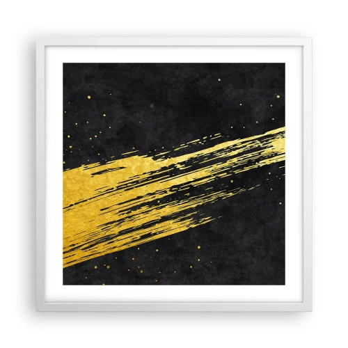 Affisch i vit ram - Hoppa in i hyperrymden - 50x50 cm