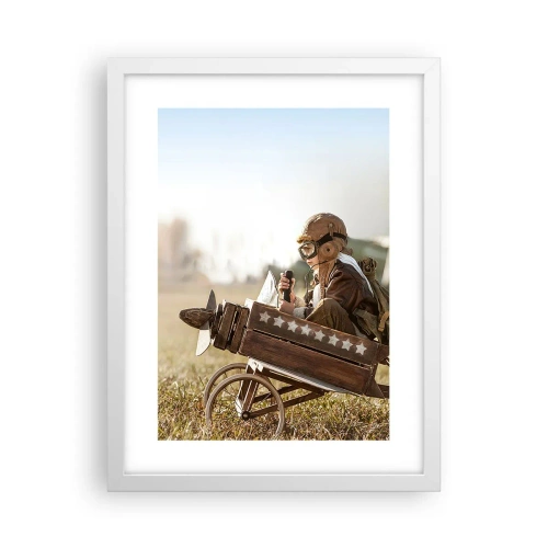 Affisch i vit ram - Stort mot drömmarna - 30x40 cm