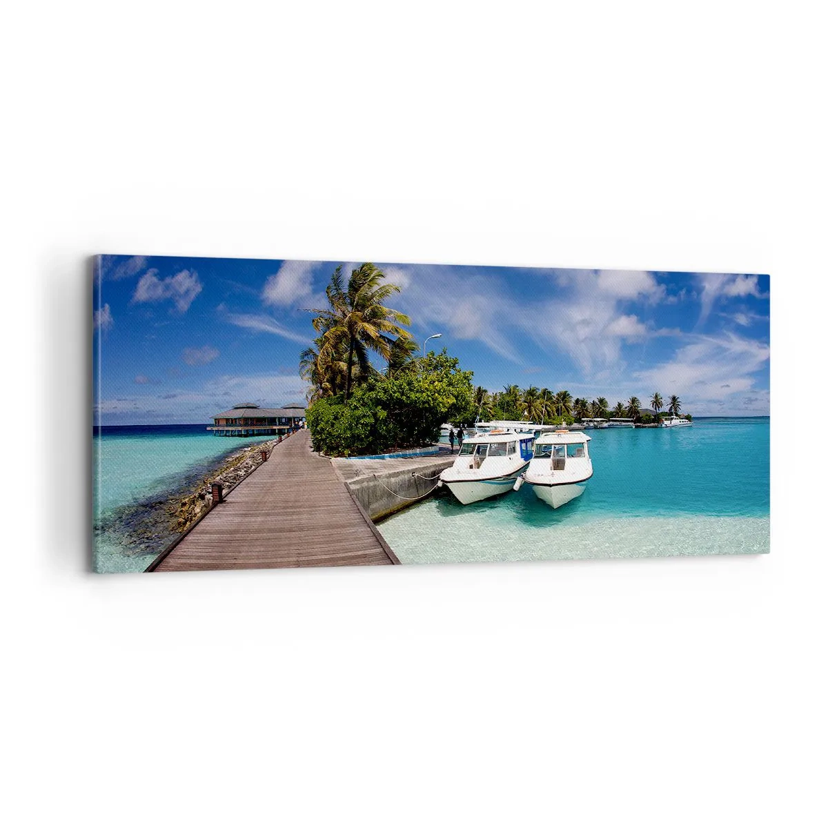Canvastavla - Bild på duk - Paradiset finns - 100x40 cm