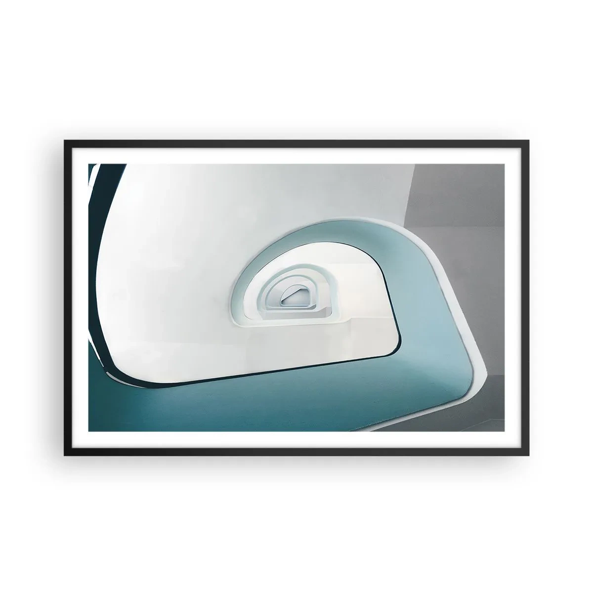 Affisch i svart ram - Till det blåas botten - 91x61 cm