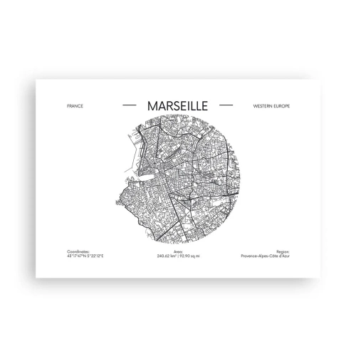 Affisch - Marseilles anatomi - 100x70 cm