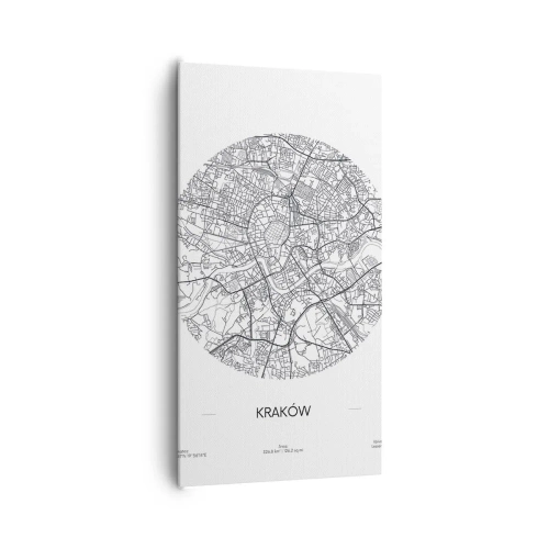 Canvastavla - Bild på duk - Krakóws anatomi - 65x120 cm