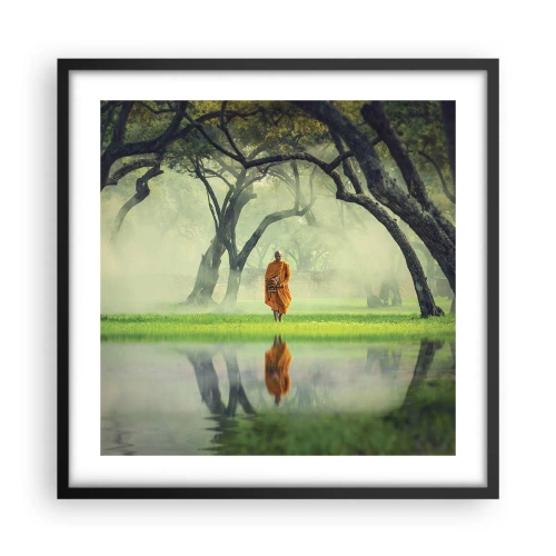 Affisch i svart ram - På väg till upplysningen - 50x50 cm