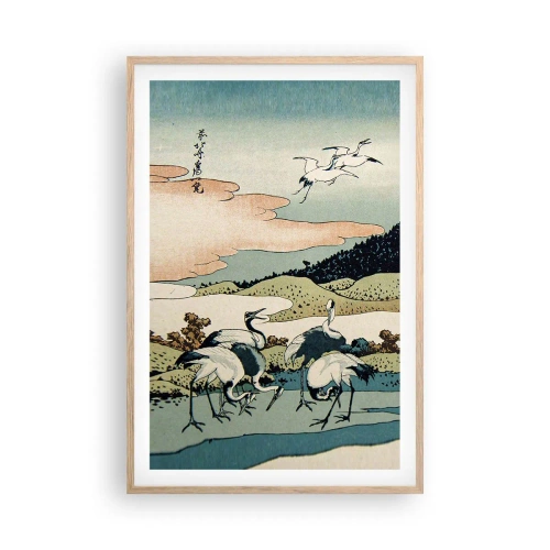 Affisch i ram av ljusek - I japansk anda - 61x91 cm