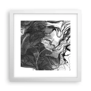 Affisch i vit ram - Tilltrasslad i drömmarna - 30x30 cm