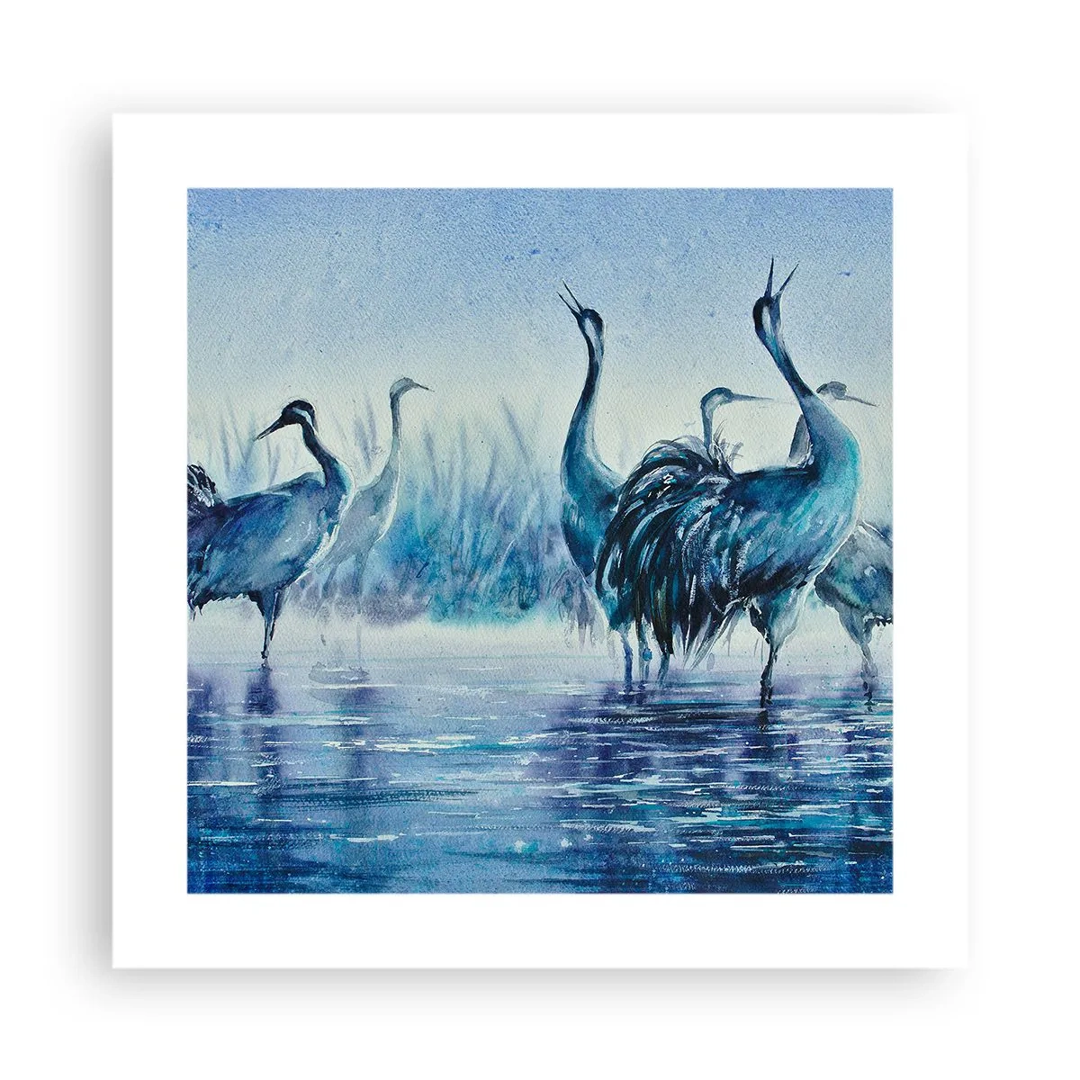 Affisch - Morgonmöte - 40x40 cm