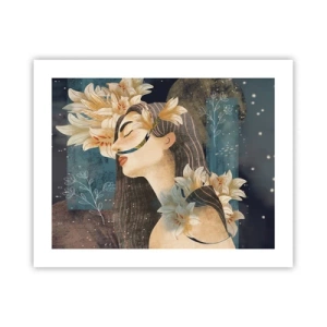 Affisch - Sagan om drottning med liljor - 50x40 cm