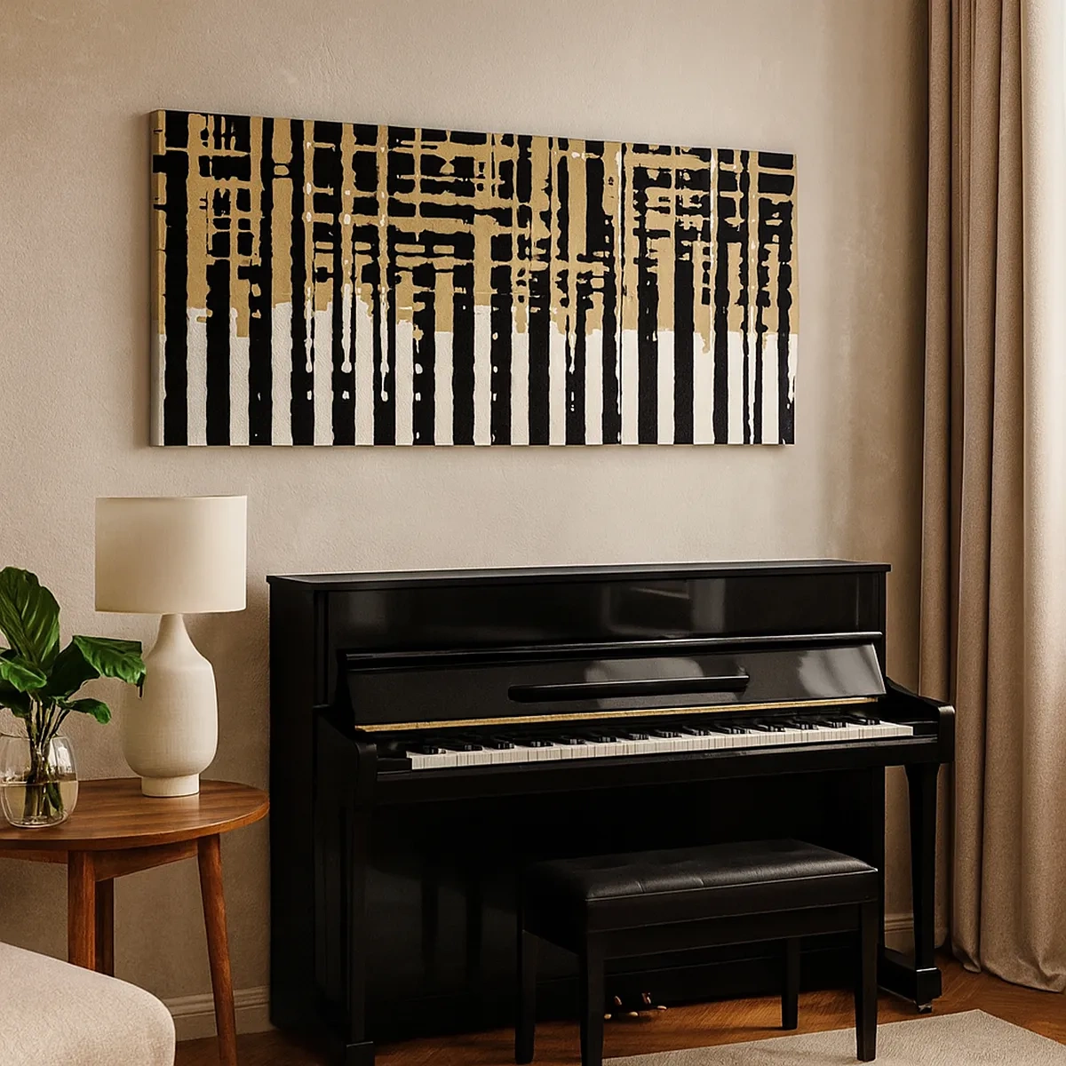 Canvastavla - Bild på duk - Arkitektonisk abstraktion - 30x30 cm