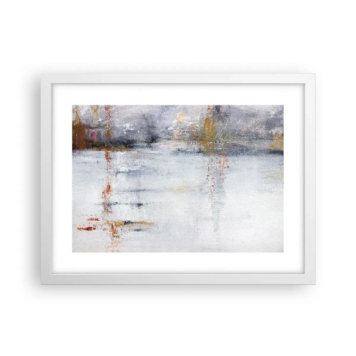 Affisch i vit ram - Bakom luftridån - 40x30 cm