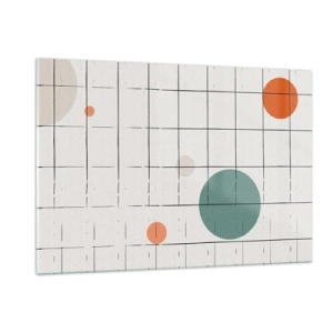 Glastavla - Bild på glas - Fångade. Vi eller de? - 120x80 cm