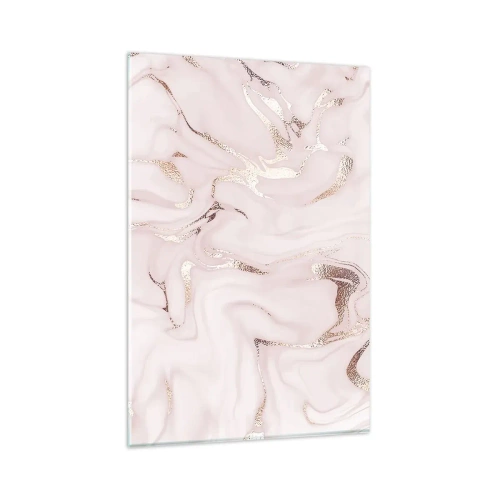 Glastavla - Bild på glas - Rosa raseri - 80x120 cm