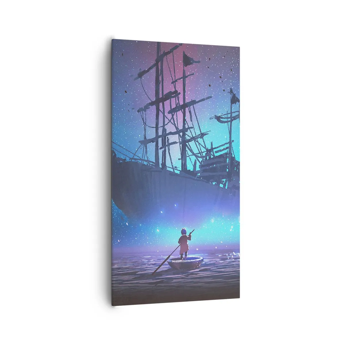 Canvastavla - Bild på duk - Möte med havets myt - 65x120 cm