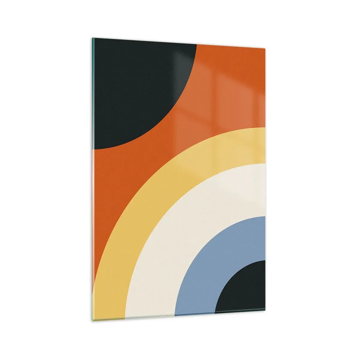 Glastavla - Bild på glas - Mot varandra - 80x120 cm