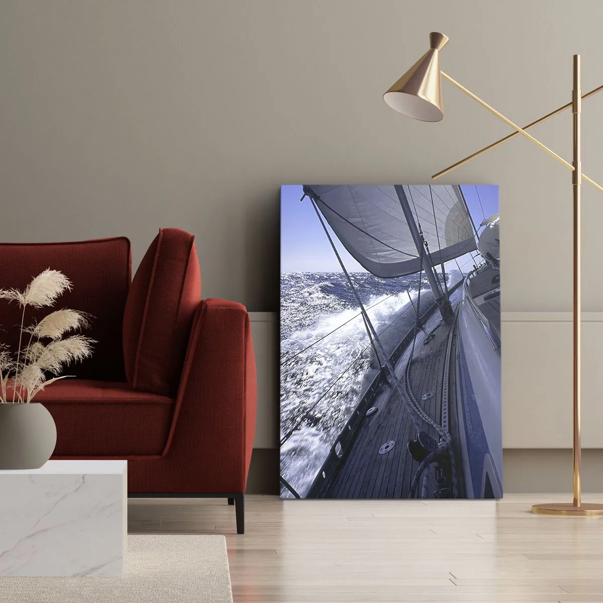 Canvastavla - Bild på duk - Jag vet hur det är att vara en fågel - 55x100 cm