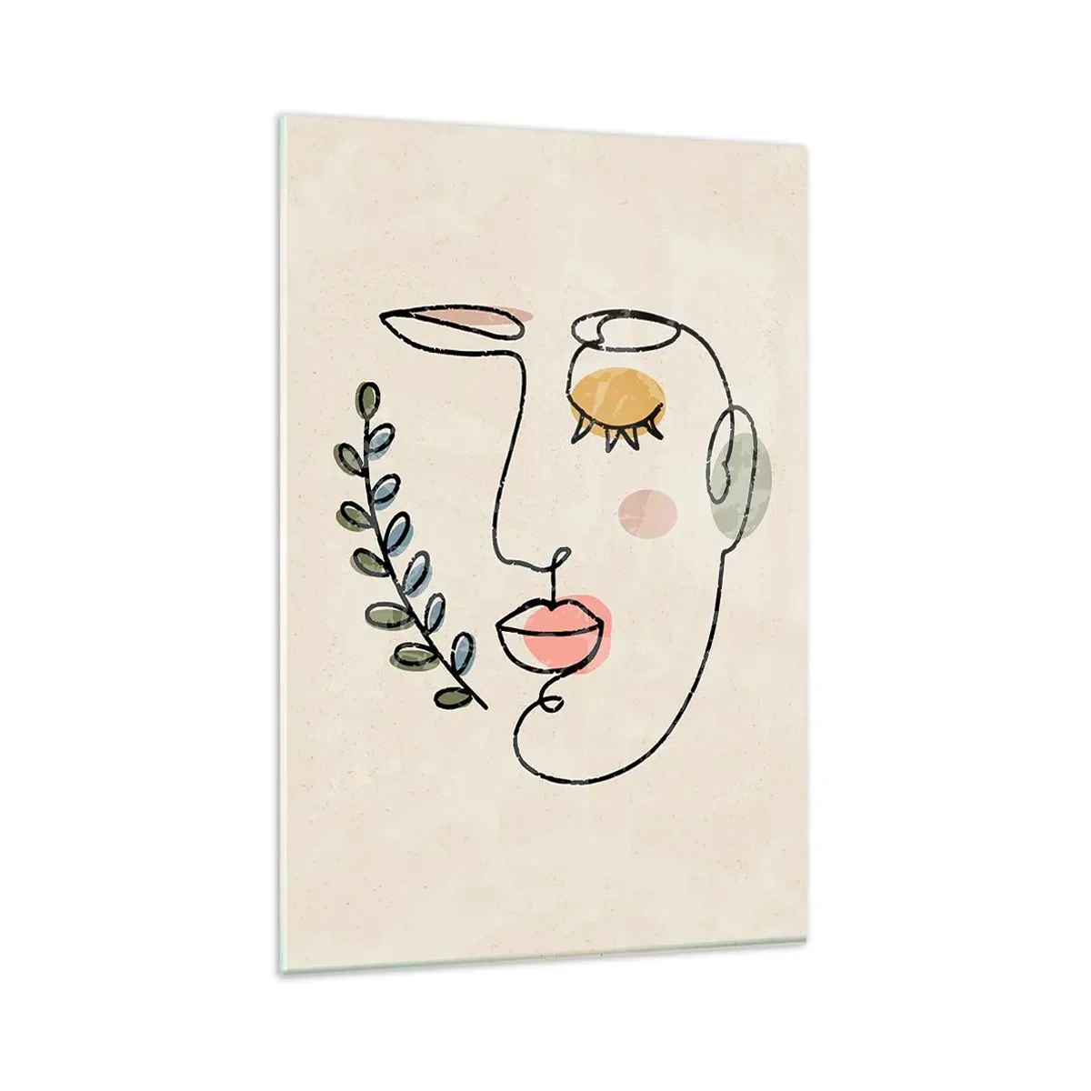 Glastavla - Bild på glas - Återfunnet lugn  - 80x120 cm