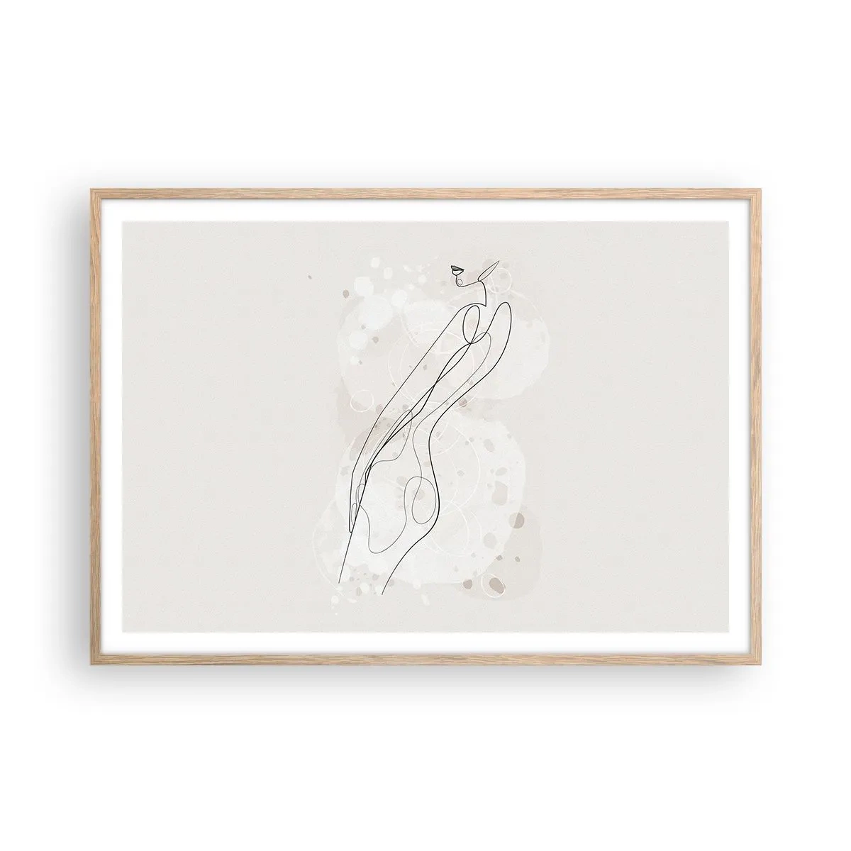 Affisch i ram av ljusek - Blicken går vilse - 100x70 cm