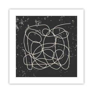 Affisch - Vilsegångna tankar - 40x40 cm