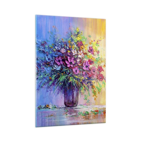 Glastavla - Bild på glas - Sommarängens gåva - 50x70 cm