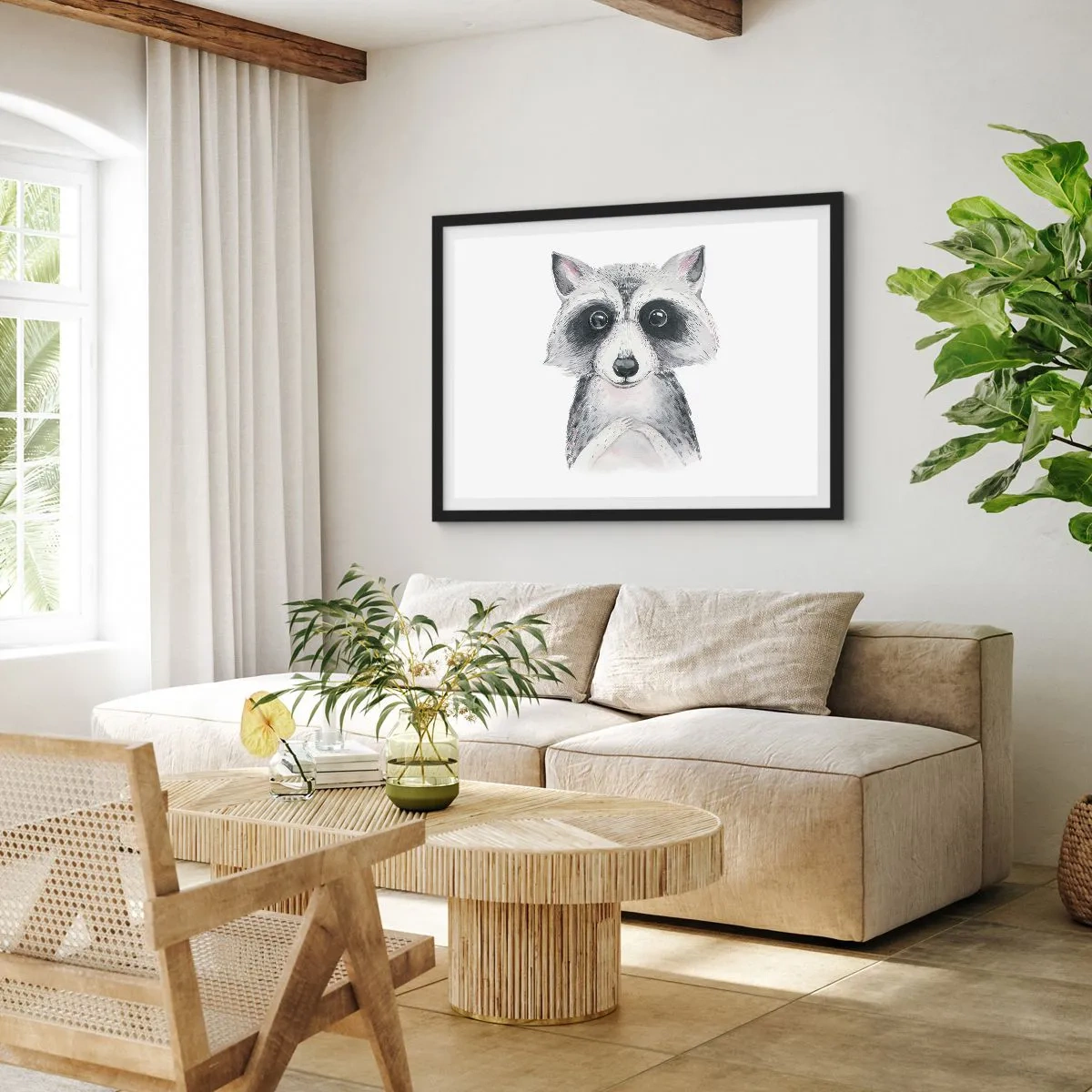 Affisch i svart ram - En stund för känslor - 50x40 cm