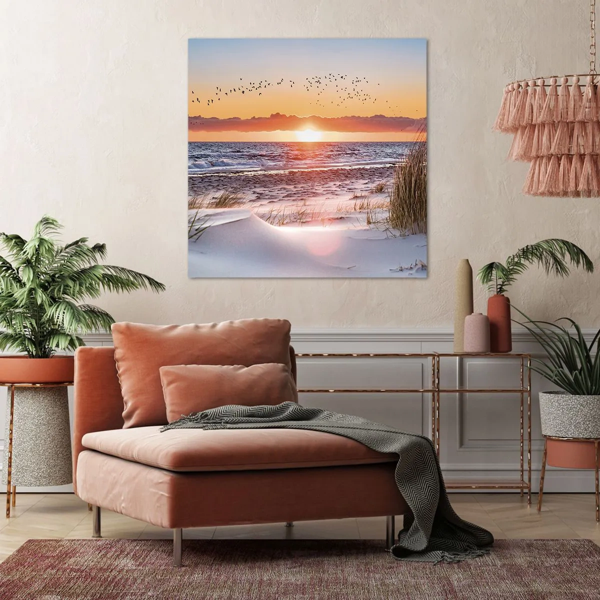 Canvastavla - Bild på duk - Horisontellt landskap - 70x70 cm