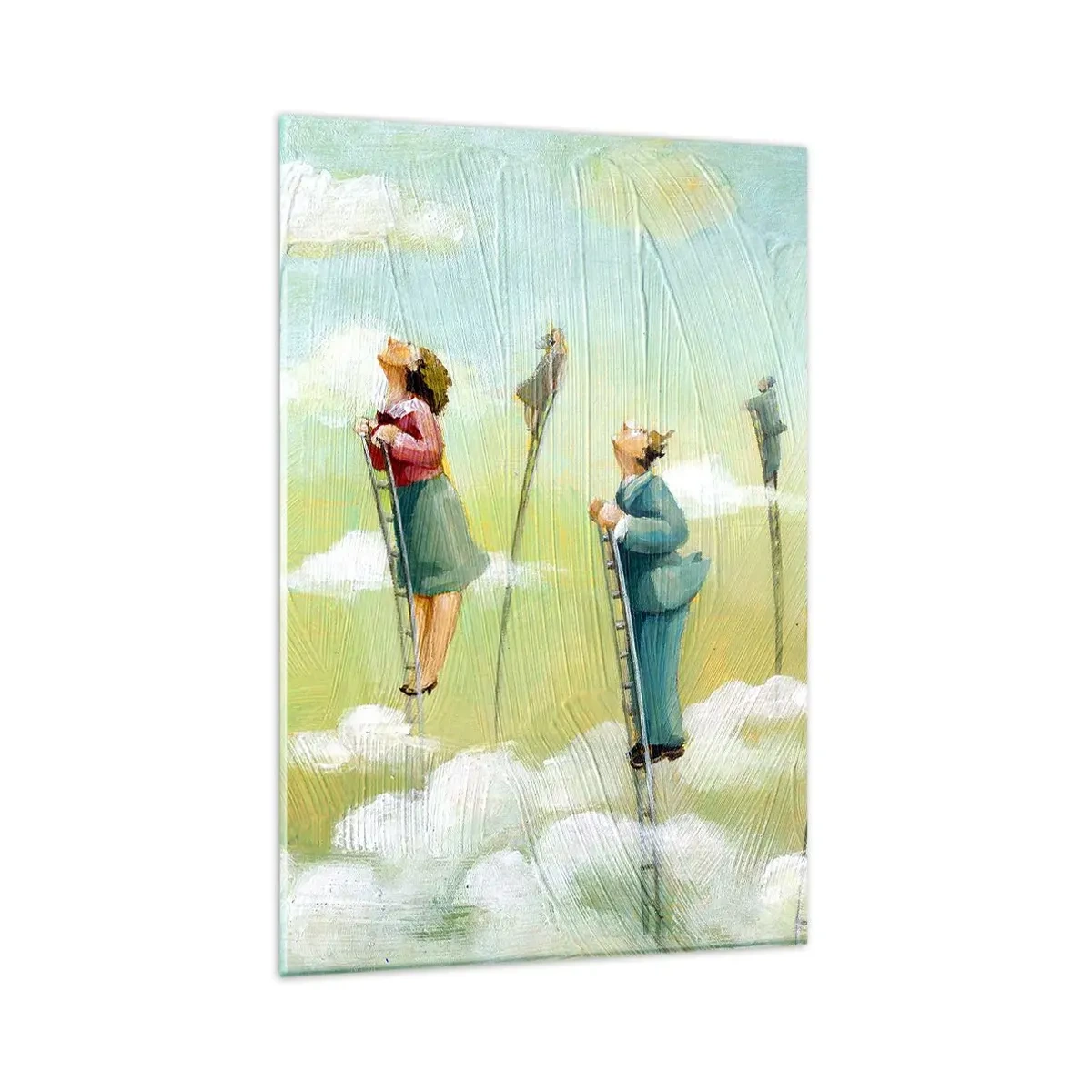 Glastavla - Bild på glas - Efter din dröm - 80x120 cm