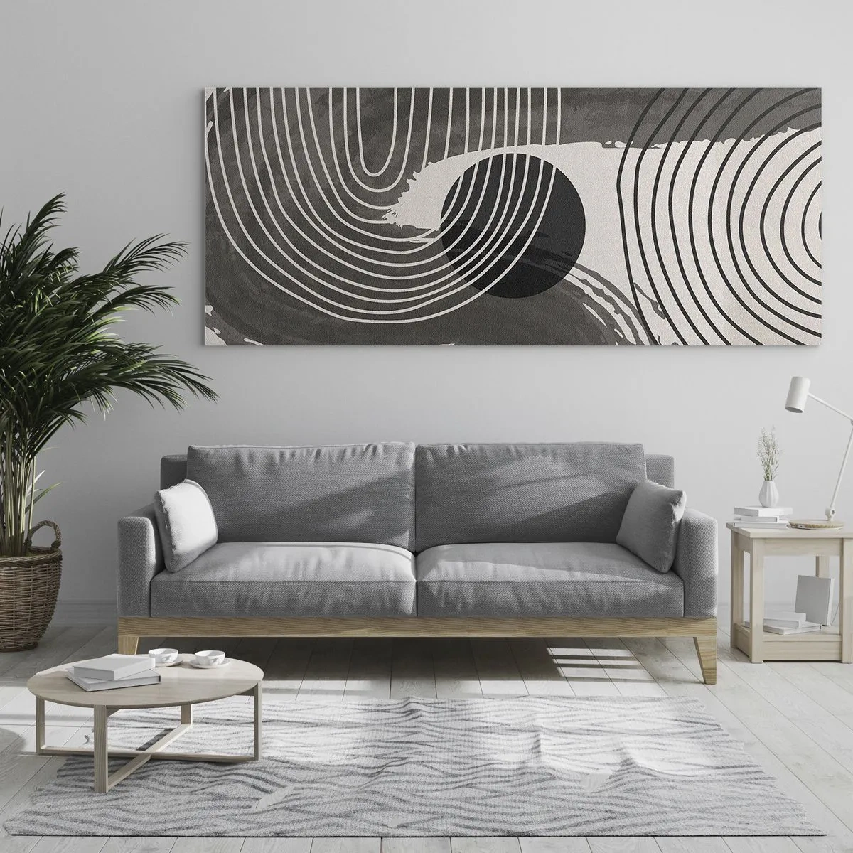 Glastavla - Bild på glas - Ovalen vinner - 100x40 cm